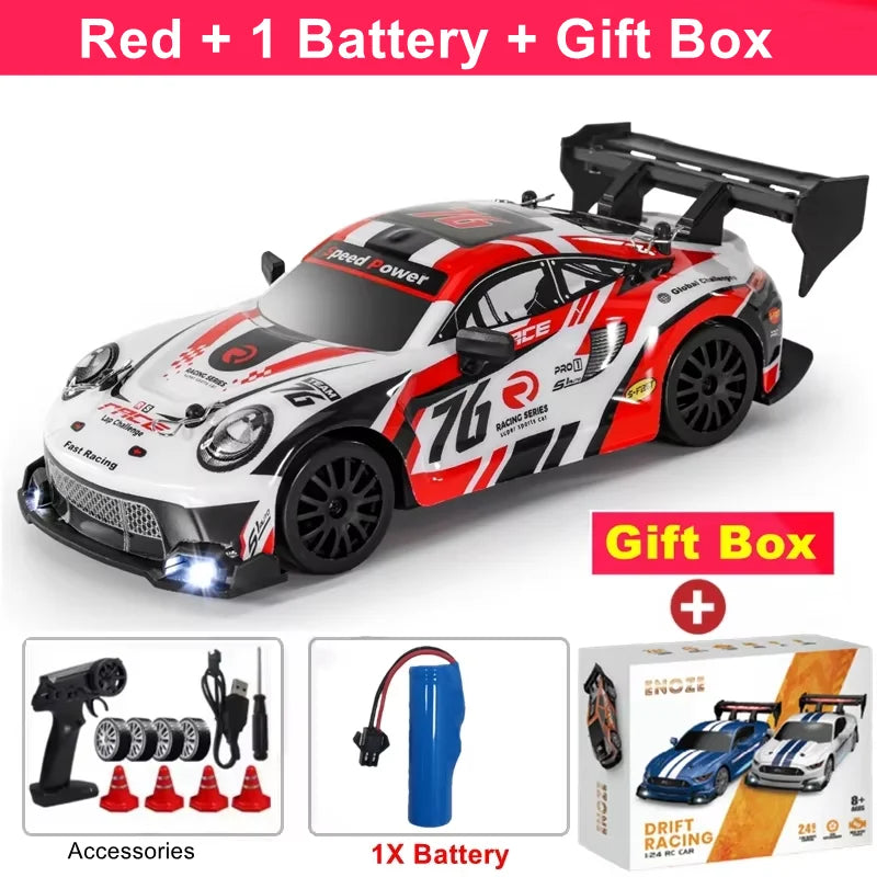 4WD RC Drift Car with LED Lights
