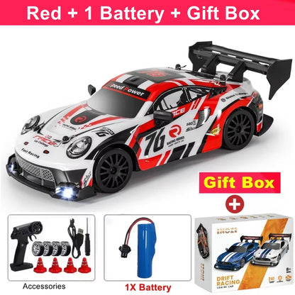 4WD RC Drift Car with LED Lights