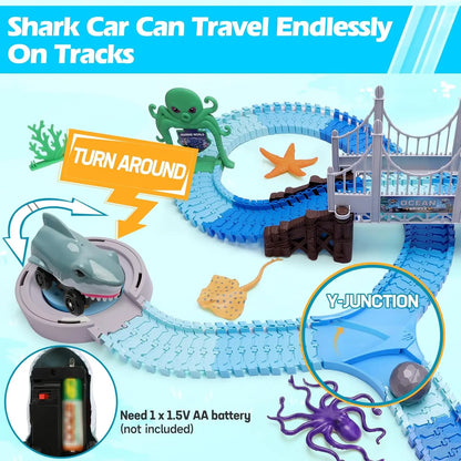 Shark Race Track Toy for Kids