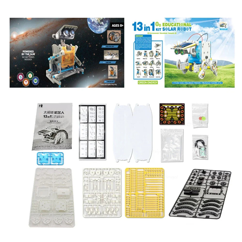 13-in-1 Solar Robot STEM DIY Kit