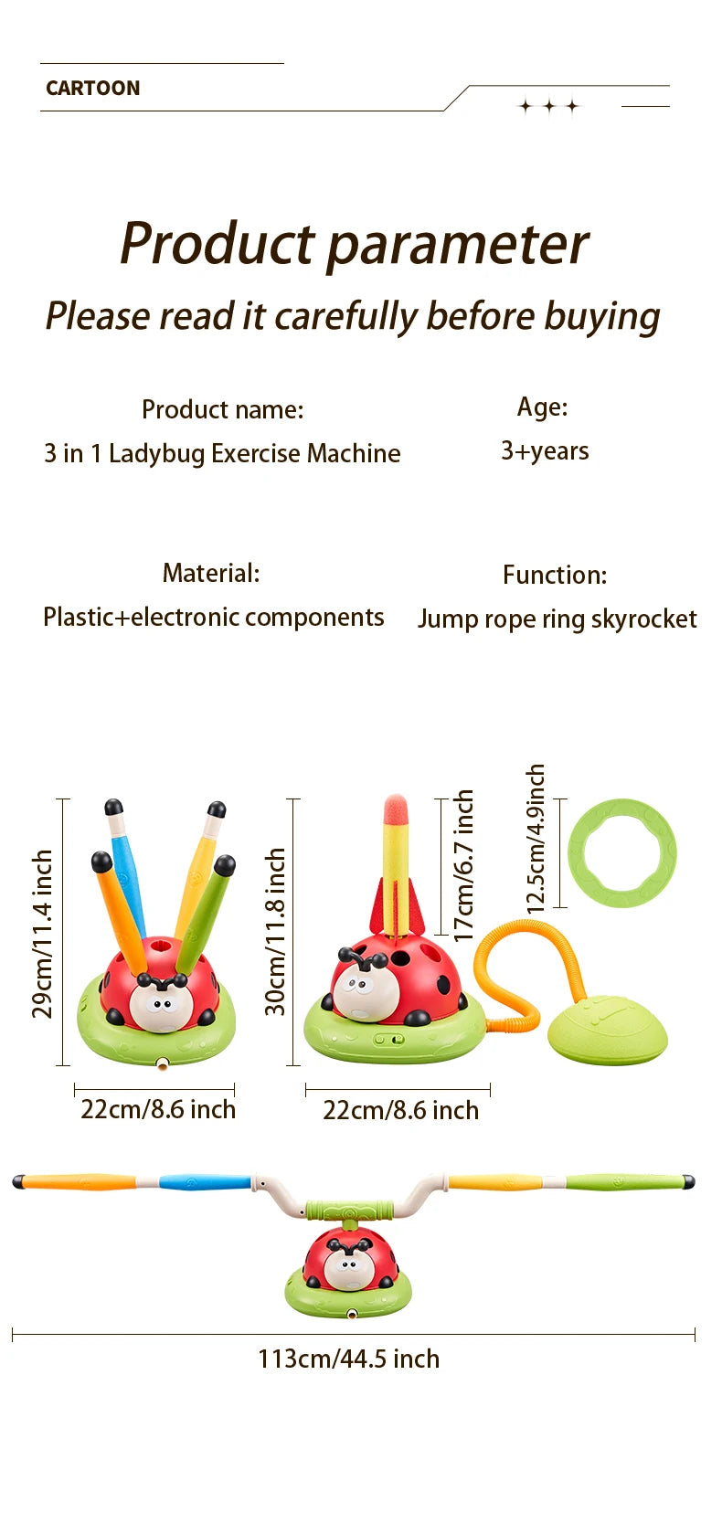 Ladybug Jump Toy
