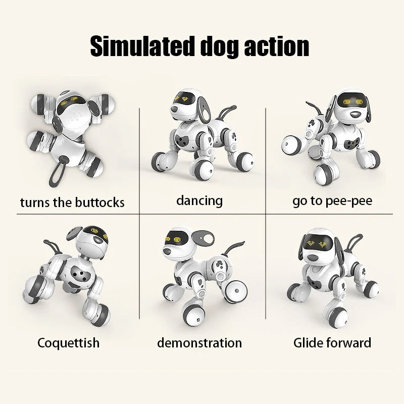 Smart RC Robot Dog – Interactive Stunt Toy with Voice Control, Music & Touch Sensors