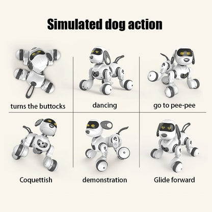 Smart RC Robot Dog – Interactive Stunt Toy with Voice Control, Music & Touch Sensors