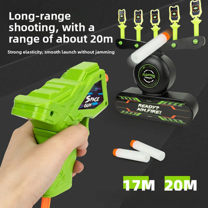 Kids Floating Target Shooting Set – Glow-in-the-Dark Electric Hover Game