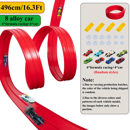 Flexible Gravity Racing Track & Mini Car Set
