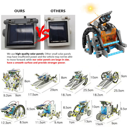 13-in-1 Solar Robot STEM DIY Kit