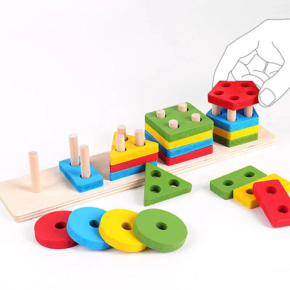 Montessori Wooden Blocks