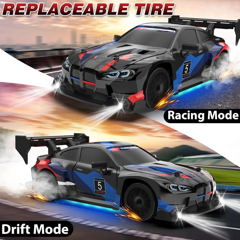 4WD RC Drift Car with LED Lights