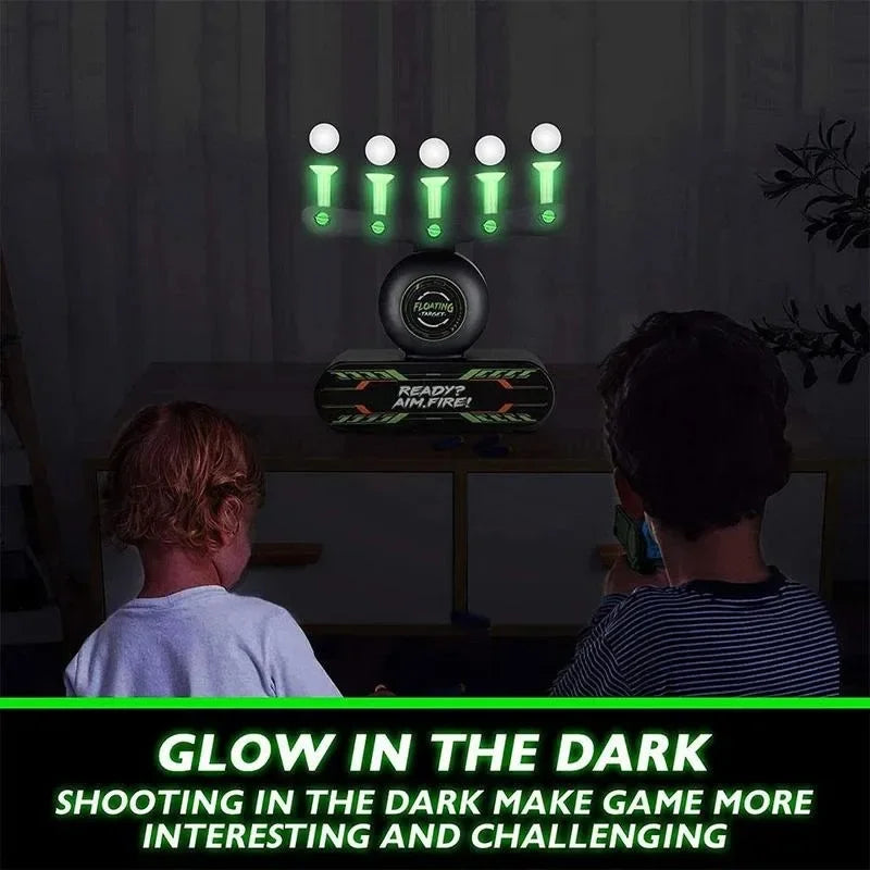 Kids Floating Target Shooting Set – Glow-in-the-Dark Electric Hover Game