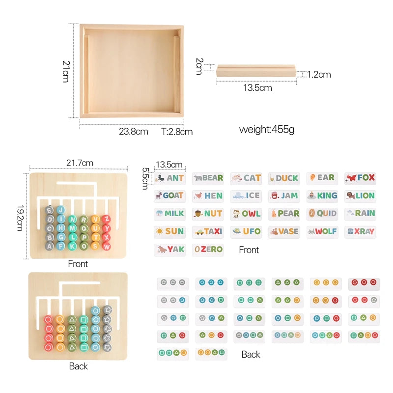 Montessori Wooden Learning Board