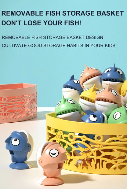 Montessori Fishing Game for Kids – Magnetic Rotating Fish Board Toy