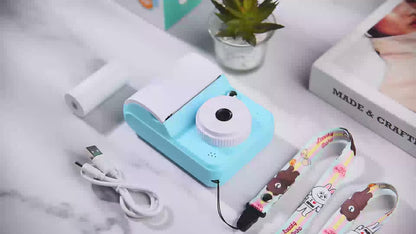 Kids Instant Print Camera with 3 Paper Rolls